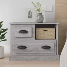 vidaXL szürke sonoma színű éjjeliszekrény 60x39x45 cm