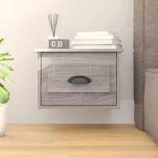   vidaXL szürke sonoma színű falra szerelhető éjjeliszekrény 41,5x36x28