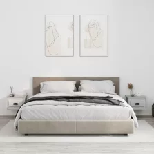   vidaXL 2 db szürke sonoma falra szerelhető éjjeliszekrény 41,5x36x28cm