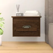   vidaXL barna tölgyszínű falra szerelhető éjjeliszekrény 41,5x36x28 cm