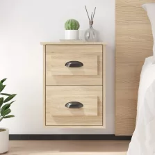   vidaXL 2 db sonoma tölgy falra szerelhető éjjeliszekrény 41,5x36x53 cm
