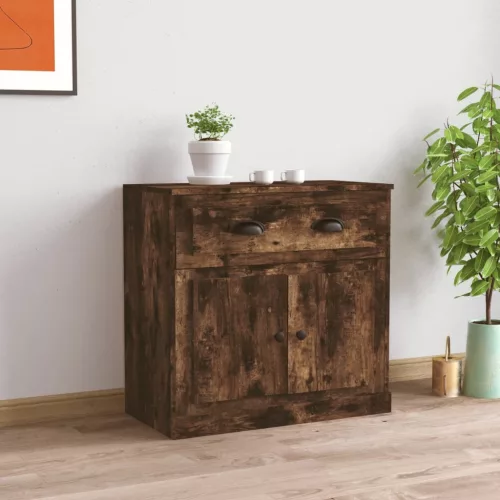 vidaXL sonoma tölgy színű szerelt fa tálalószekrény 70x35,5x67,5 cm
