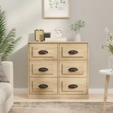   vidaXL sonoma tölgy színű szerelt fa tálalószekrény 70x35,5x67,5 cm
