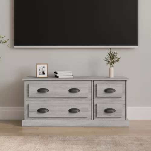 vidaXL szürke sonoma színű szerelt fa TV-szekrény 100x35,5x45 cm