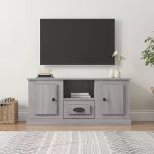   vidaXL szürke sonoma színű szerelt fa TV-szekrény 100x35,5x45 cm