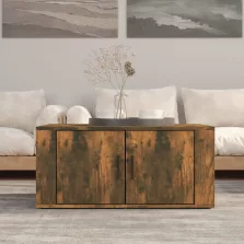   vidaXL füstös tölgy színű szerelt fa dohányzóasztal 80 x 50 x 36 cm