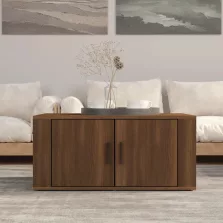   vidaXL barna tölgy színű szerelt fa dohányzóasztal 80 x 50 x 36 cm