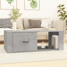   vidaXL betonszürke szerelt fa dohányzóasztal 100x50,5x35 cm