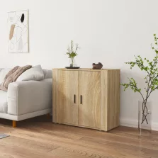   vidaXL sonoma tölgy színű szerelt fa tálalóasztal 80x33x70 cm