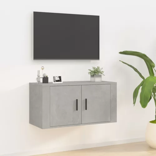 vidaXL betonszürke fali TV-szekrény 80x34,5x40 cm