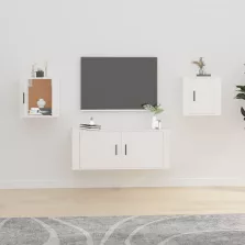   vidaXL 2 db fehér falra szerelhető TV-szekrény 40 x 34,5 x 40 cm