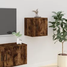   vidaXL füstös tölgy színű fali TV-szekrény 40x34,5x40 cm