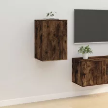   vidaXL füstös tölgy színű fali TV-szekrény 40x34,5x60 cm
