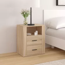   vidaXL sonoma tölgy színű szerelt fa éjjeliszekrény 50 x 36 x 60 cm