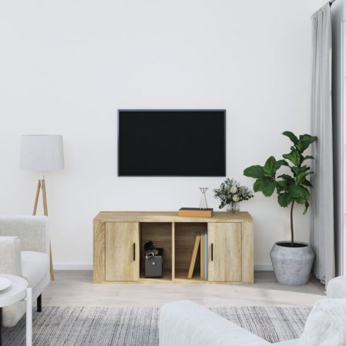 vidaXL sonoma tölgyszínű szerelt fa TV-szekrény 100 x 35 x 40 cm