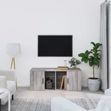  vidaXL szürke sonoma színű szerelt fa TV-szekrény 100 x 35 x 40 cm