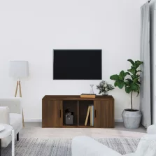   vidaXL barna tölgyszínű szerelt fa TV-szekrény 100 x 35 x 40 cm