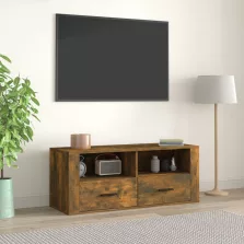   vidaXL füstös tölgy színű szerelt fa TV-szekrény 100 x 35 x 40 cm