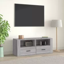  vidaXL szürke sonoma színű szerelt fa TV-szekrény 100 x 35 x 40 cm