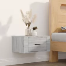   vidaXL szürke sonoma színű falra szerelhető éjjeliszekrény 50x36x25 cm