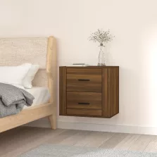   vidaXL barna tölgyszínű falra szerelhető éjjeliszekrény 50x36x47 cm
