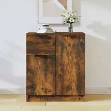   vidaXL füstös tölgy színű szerelt fa tálalószekrény 60 x 30 x 70 cm