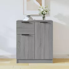   vidaXL szürke sonoma színű szerelt fa tálalószekrény 60 x 30 x 70 cm