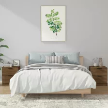 vidaXL 2 db barna tölgy színű szerelt fa éjjeliszekrény