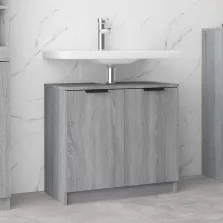   vidaXL sonoma színű szerelt fa fürdőszobaszekrény 64,5x33,5x59 cm