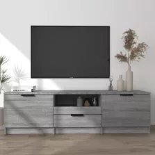   vidaXL szürke sonoma színű szerelt fa TV-szekrény 140 x 35 x 40 cm