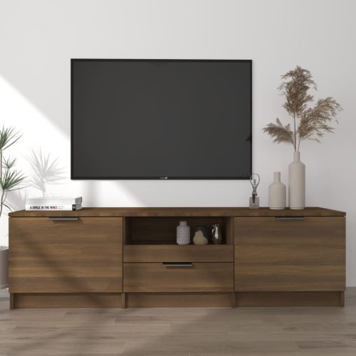 vidaXL barna tölgy színű szerelt fa TV-szekrény 140 x 35 x 40 cm