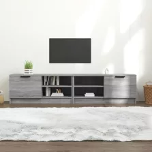   vidaXL 2 db szürke sonoma színű szerelt fa TV-szekrény 80x35x36,5 cm
