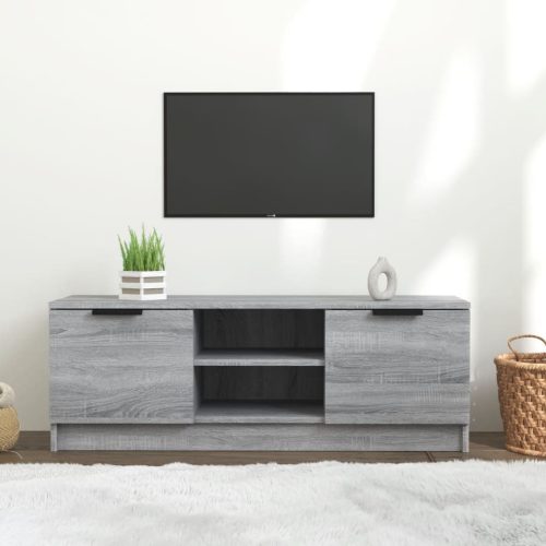 vidaXL szürke sonoma színű szerelt fa TV-szekrény 102 x 35 x 36,5 cm