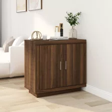   vidaXL barna tölgyszínű szerelt fa tálalószekrény 80 x 40 x 75 cm