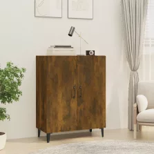   vidaXL füstös tölgyszínű szerelt fa tálalószekrény 70 x 34 x 90 cm