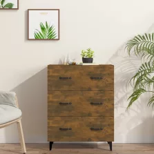   vidaXL füstös tölgy színű szerelt fa tálalószekrény 69,5 x 34 x 90 cm