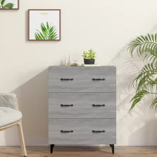   vidaXL szürke sonoma színű szerelt fa tálalószekrény 69,5 x 34 x 90 cm