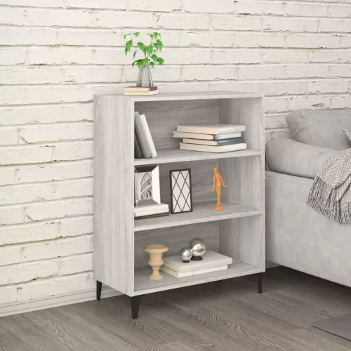 vidaXL szürke sonoma színű szerelt fa tálalószekrény 69,5x32,5x90 cm