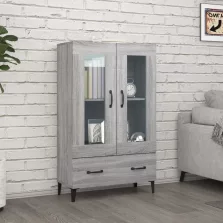   vidaXL szürke sonoma színű szerelt fa magasszekrény 70 x 31 x 115 cm