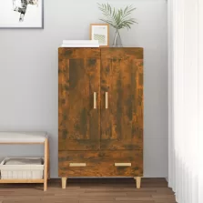   vidaXL füstös tölgy színű szerelt fa magasszekrény 70 x 31 x 115 cm