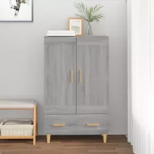   vidaXL szürke sonoma színű szerelt fa magasszekrény 70 x 31 x 115 cm