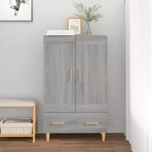 vidaXL szürke sonoma színű szerelt fa magasszekrény 70 x 31 x 115 cm