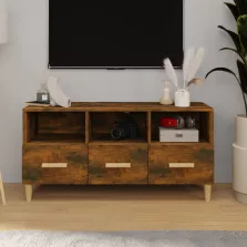   vidaXL füstös tölgy színű szerelt fa TV-szekrény 102 x 36 x 50 cm