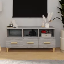  vidaXL szürke sonoma színű szerelt fa TV-szekrény 120 x 36 x 50 cm