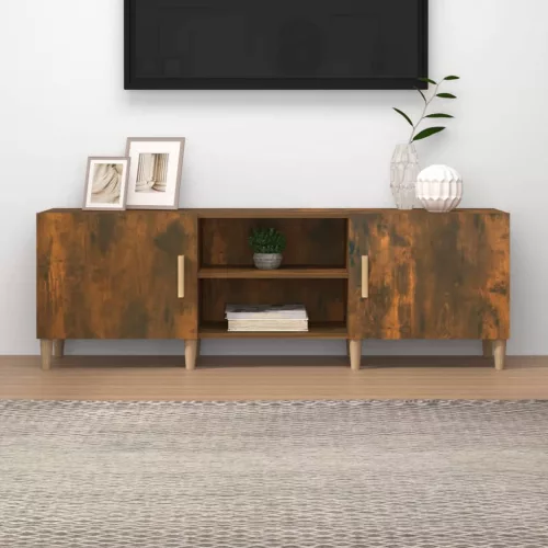 vidaXL füstös tölgy színű szerelt fa TV-szekrény 150 x 30 x 50 cm