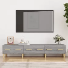   vidaXL szürke sonoma színű szerelt fa TV-szekrény 150 x 34,5 x 30 cm