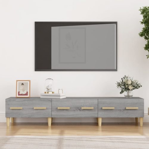 vidaXL szürke sonoma színű szerelt fa TV-szekrény 150 x 34,5 x 30 cm