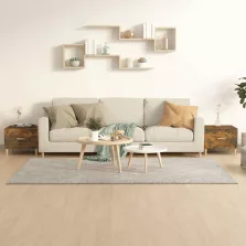   vidaXL 2 db füstös tölgy szerelt fa dohányzóasztal 50 x 50 x 40 cm