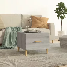   vidaXL szürke sonoma színű szerelt fa dohányzóasztal 50x50x40 cm