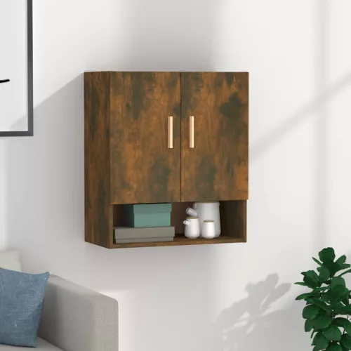 vidaXL füstös tölgy színű szerelt fa fali szekrény 60 x 31 x 70 cm